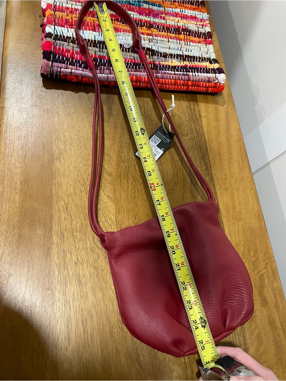 The Sak Red Pebbled Leather shoulder bag